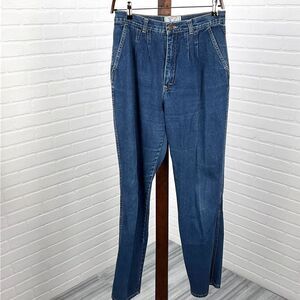 Robert‎ Orsini Jeans Women 27Wx31L Blue Trouser Pleat Preppy Denim High Rise VTG